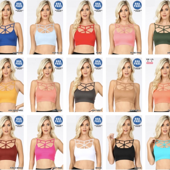 Plus Size Seamless Web Detail Front Bralette - Picture 2 of 3